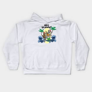 Mele Kalikimaka Haka Dance Maori Christmas Hawaii Xmas Gift Kids Hoodie